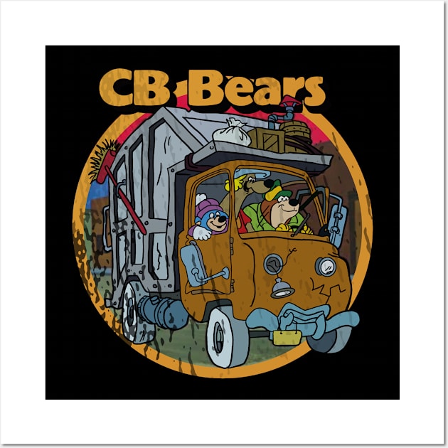 Retro Cartoon Garbage Bears Wall Art by Tricera Tops